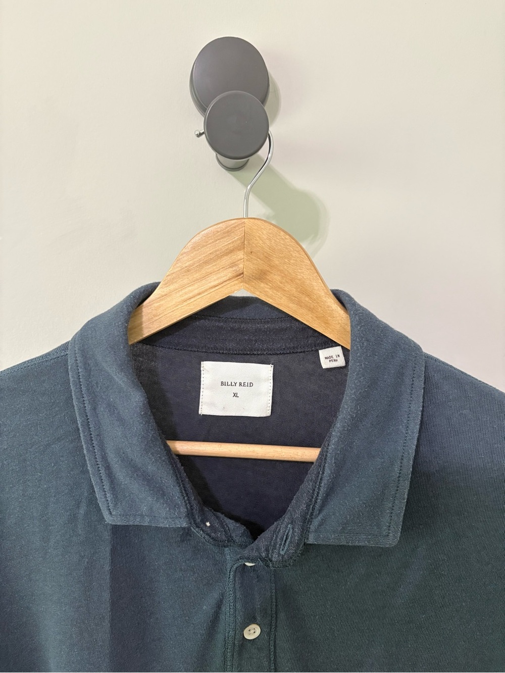 Billy Reid Men's Teal Green Polo Shirt